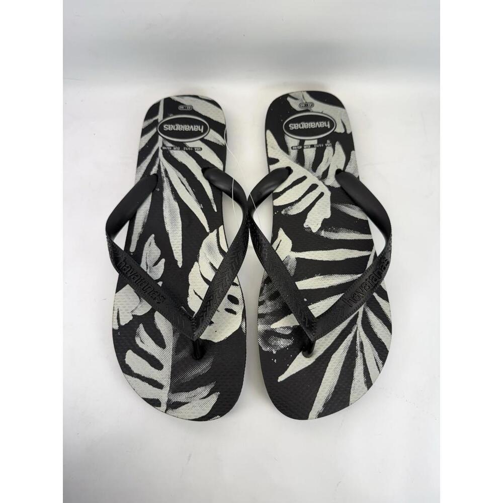 Havaianas Men’s Aloha Flip Flops Rubber Brazil Tropical Print US 10–11